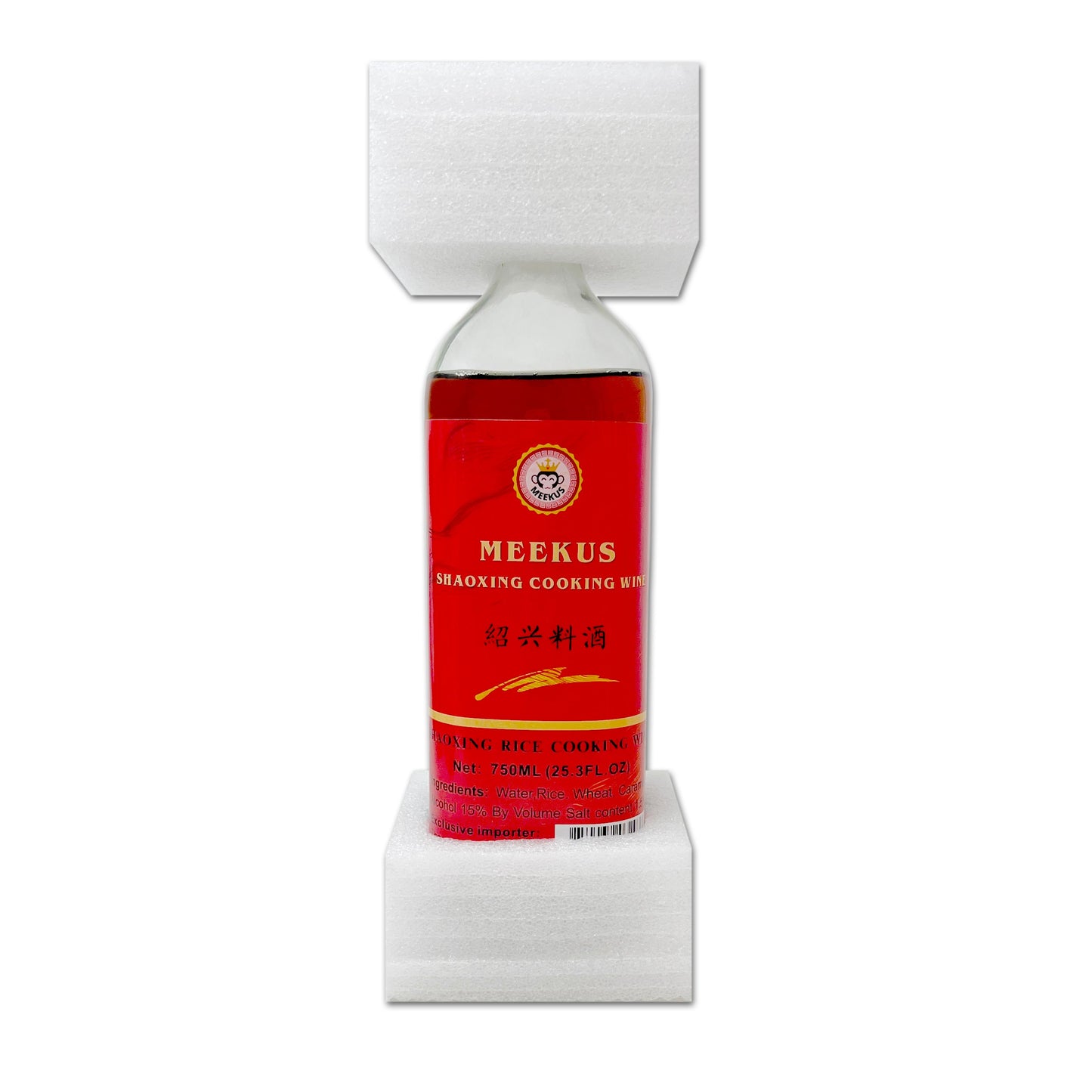 MEEKUS Shaoxing Rice Cooking Wine, 25.3 FL Oz (750 mL)